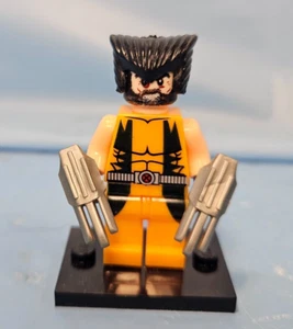Lego Marvel X-Men Wolverine Minifigure Personalizzata - Foto 1 di 3