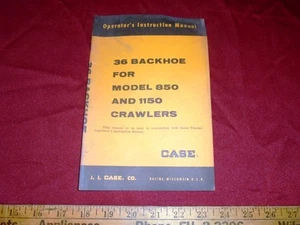 Case 36 Baggerlader für Modell 850 und 1150 Raupen Bedienungsanleitung 9-73721 - Bild 1 von 4