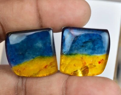 64.90 Karat Paar Wassermelone Schöne Turmalin Edelstein Zertifiziert Schmuck Use - Bild 1 von 4