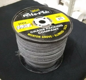 John Crane Rite-Pak Rope Packing Size: 0.375 Style: 1625A, 4.60 lbs., 3/8" - Picture 1 of 1