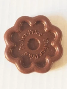 Vintage Fisher Price Fun With Food Pretend Play Brown Cookie Chocolate Replace - Bild 1 von 3