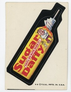 1974 Topps Wacky Packs SUGAR DAFFY Tan Back  HD Scans  