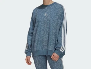 Adidas Originals Women's Blue Grey Comfy CREW SWEATSHIRT HB4766 - Picture 1 of 2