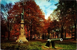 The Diamond in Meadville monument Pennsylvania Chrome Postcard E8 - Picture 1 of 2