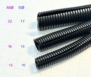 Wellrohr geschlitzt KFZ Elektrik Schutzrohr Leerrohr IDØ10mm 13mm 17mm - Bild 1 von 4