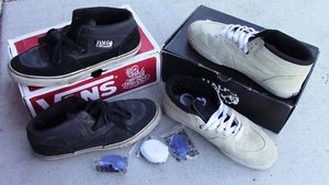 Vans Skate Half Cab Sneakers 2er-Set schwarz/schwarz hellbraun/schwarz 20 Jahre Größe 12 - Bild 1 von 10