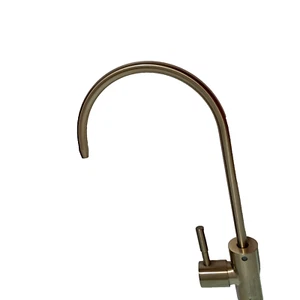 KES RO System 304 Faucet Drinking Water Filter Non-Air-Gap Stainless Brush Gold - Picture 1 of 14