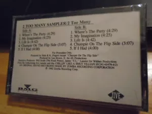 SEALED RARE PROMO 2 Too Many CASSETTE TAPE sampler r&b hip hop Chillin' JIVE '92 - Picture 1 of 2