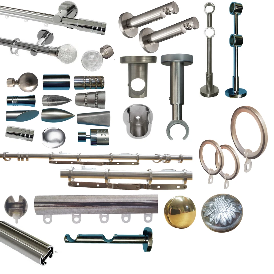 Accessori bastone tenda Ø20 mm Tubo tirocorda supporto calamita terminale anelli - Immagine 1 di 1