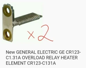 SET LOT 2 GE General Electric CR123C1.31A Overload Heater Element CR123C131A USA - Picture 1 of 1