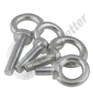 Eye Bolts Metric M6 M8~M20 LIFTING EYE BOLTS Galvanized Carbon Steel Eye Bolts - Picture 1 of 5