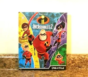 Disney Pixar Incredibles 2 Look and Find Large Book Hardcover NEW - Picture 1 of 3