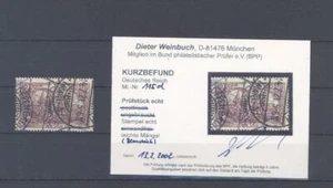 Dt. Reich Michel Nummer 115d, 2,50 Mark 1920 gestempelt, Befund BPP (12277) - Bild 1 von 1