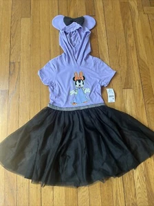 Disney Halloween Minnie Mouse Dress with Hood, Girls Size Medium (7-8) New - Picture 1 of 8