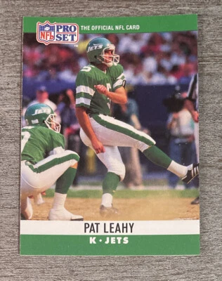 Pat Leahy 1990 Pro Set Jets #237  *E638* - Image 1 of 2