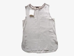 Peserico Bluse Top Seide, greige, ital. Gr. 46, ca. 42 / L, Neupreis 249,- € - Bild 1 von 19