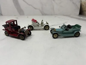 3 VTG Models of Yesteryear Lesney Made In Eng Opel Coupe Silver Ghost Packard - Picture 1 of 7