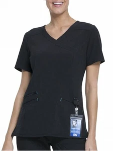 Scrubstar Women's Fashion Premium Performance Mock Wrap Scrub Top