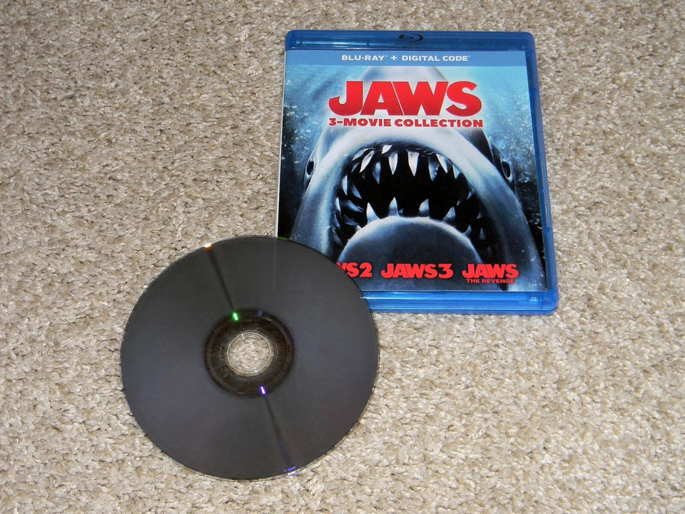 Jaws: 3-Movie Collection (Blu-ray Disc, 2020, 3 Discs, Digital) Foto 1 de 1
