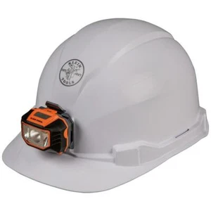 NEW! KLEIN TOOLS Hard Hat Non Vented Cap Style, Headlamp, 60107 - Picture 1 of 4