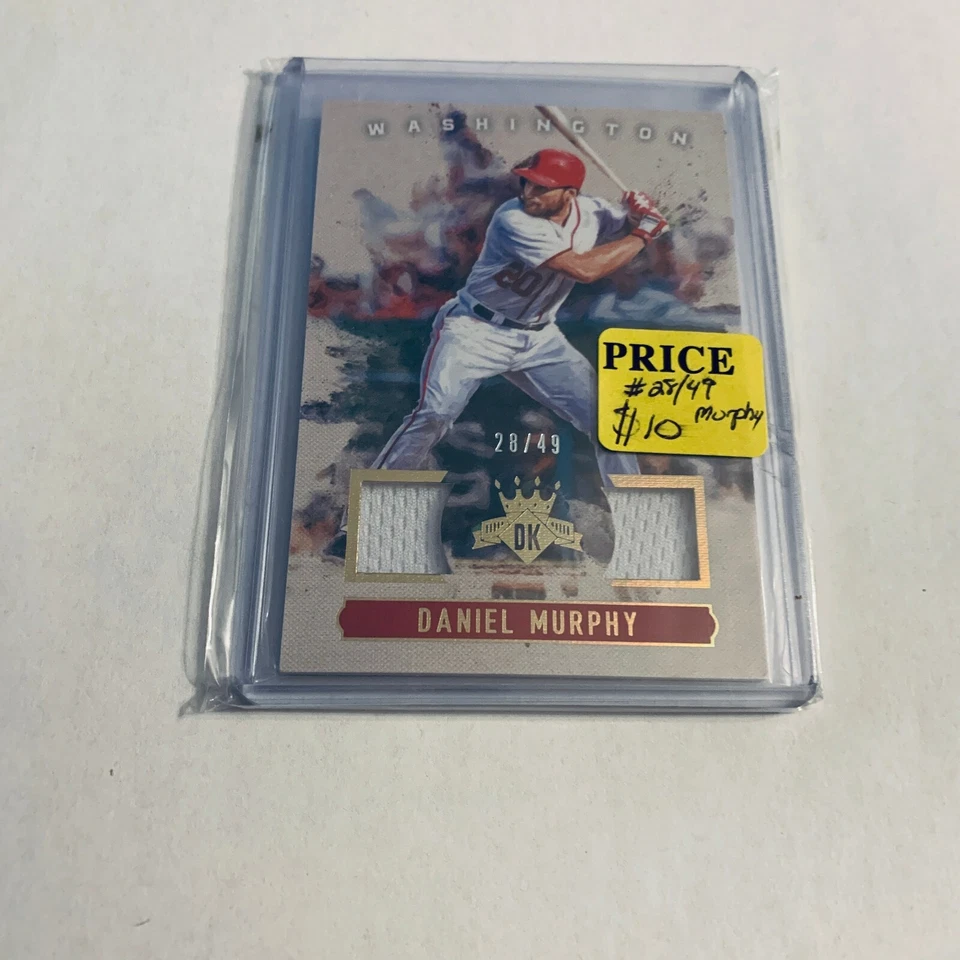 F93451  2017 Diamond Kings DK Materials Holo Gold #DKMDM Daniel Murphy/49 - Image 1 of 1