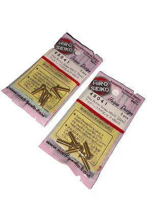 Hiro Seiko 48041 GOLD 3 x 10mm Aluminum Button Head Screws (10) LOSI TLR TRAXXAS - Image 1 of 2