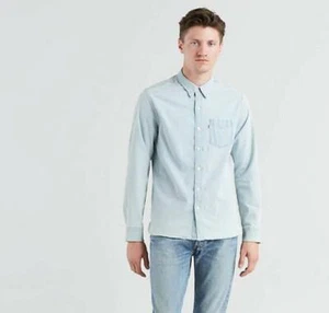 Levi's Sunset One Pocket Men's Shirt Denim Long Sleeve 6582400400 - Picture 1 of 2
