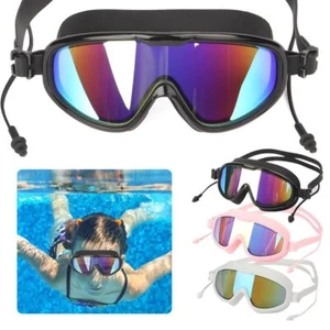 Waterproof Swimming Goggles Anti-UV Anti-Fog Swim Glasses For Adult Men Womens - Picture 1 of 15