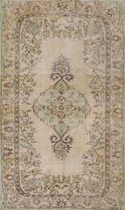 Distressed Traditional Anatolian Turkish Rug Handmade Living Room Carpet 5x9 ft - Picture 1 of 21