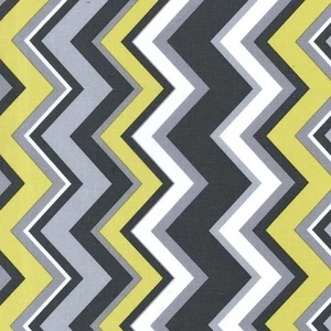 Citron and Gray Chevy Citron for Michael Miller, 1/2 yard 100% cotton fabric - Picture 1 of 1