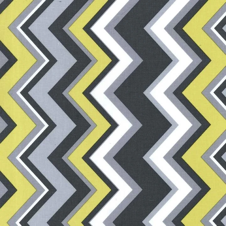 Citron and Gray Chevy Citron for Michael Miller, 1/2 yard 100% cotton fabric - Image 1 of 1
