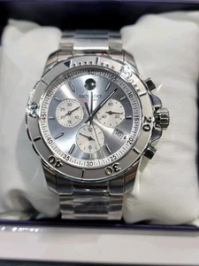 BRAND NEW MOVADO Series 800 Chronograph Silver Dial Men's Watch 2600111 - Picture 1 of 6