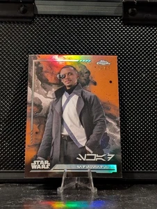 2024 Topps Chrome Star Wars #Av-29 Skad Aurebesh Orange Refractor 14/25 - Picture 1 of 3