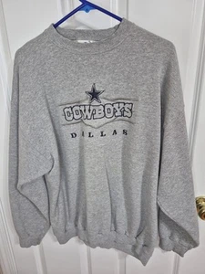 SUDADERA VINTAGE DALLAS COWBOYS AÑOS 90 LOGO ATLÉTICO BORDADO CUELLO REDONDO XL - Imagen 1 de 11