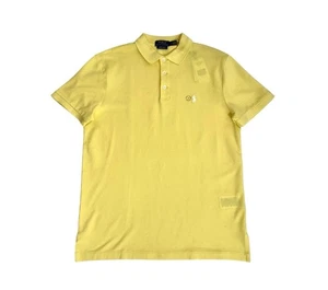 Polo Ralph Lauren Poloshirt Herren gelb Größe Medium Custom Slim Fit Mesh neu mit Etikett - Bild 1 von 8