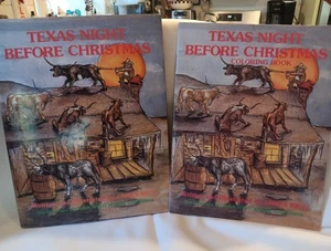 Texas Night Before Christmas Hb Book AND Texas Coloring Book by James Rice - Imagen 1 de 15