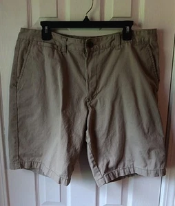 Merona Mens Tan Shorts Size 38  Pockets Zip Button Classic Comfortable - Picture 1 of 4