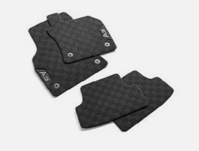 GENUINE Audi A3 MK4 8Y Sports Carpet Floor Mats Set Front Rear Black 8Y2061270 - Image 1 of 4