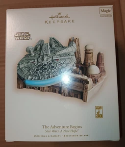 Star Wars Hallmark Andenken Ornament 2007 Das Abenteuer beginnt Magic Light Sound - Bild 1 von 3