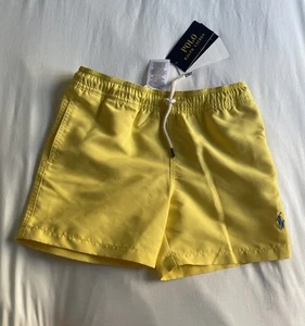 New boys size 5 Polo Ralph Lauren Swim Shorts Classic yellow - Picture 1 of 5