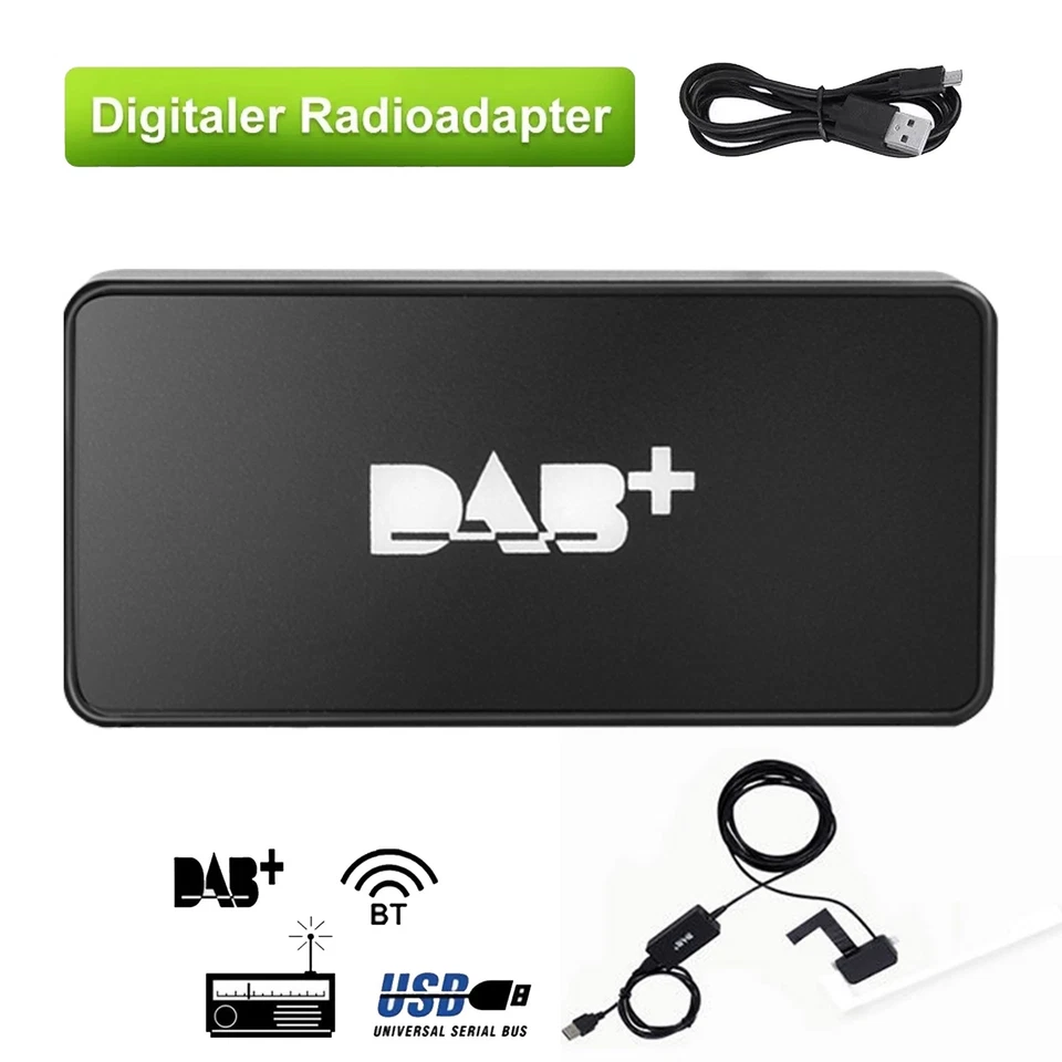 DAB+  für Android Autoradio FM-Übertragung Digital Radio Adapter Box Empfänge - Bild 1 von 4