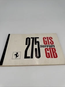 ORIGINAL 1965 FERRARI 275 GTS GTB Spare Parts Catalog Manual Book - Picture 1 of 10