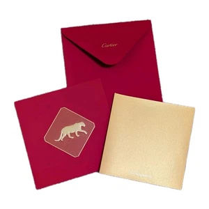 3 Stück x 7 Sets Original Cartier 2024 Glücksumschlag Grußkarten  - Bild 1 von 10