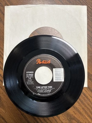 Cyndi Lauper 45 I'll Kiss You / Time After Time 1983 Portrait NICE Vinyl - Image 1 of 4