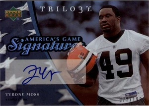 2007 Upper Deck Trilogy America's Game Signatures #TM Tyrone Moss Auto /199 FB - Picture 1 of 2