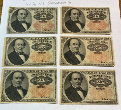 (1) 1874 25c Fractional Currency FR-1308 App. XF CHRC - Image 1 of 2