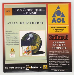 *** Atlas de l'Europe *** CDRom PC - Neuf - vintage 1999 - Imagen 1 de 3
