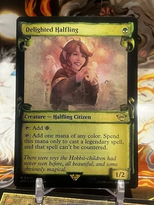 MTG | Delighted Halfling (Showcase Scroll) [LOTR] ✨FOIL✨ - Image 1 of 2