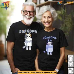 Bluey Grandpa Shirt Grandma Bluey Shirt Bluey Family Tee - Picture 1 of 5