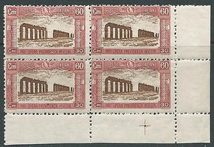 1926 REGNO MILIZIA 60 CENT QUARTINA LUSSO MNH ** - VA4-4 - Picture 1 of 1